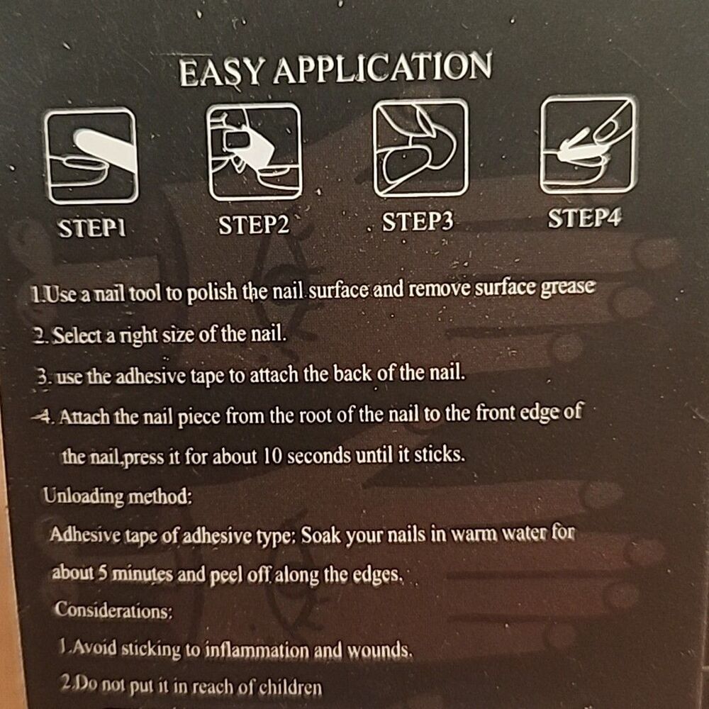 Lot Of 8 24pcs NMBC Halloween False Nail Medium Press on Nail Art Jack Sally New - Picture 3 of 3